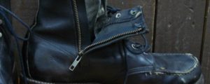 ショートブーツ ファスナー取り付け